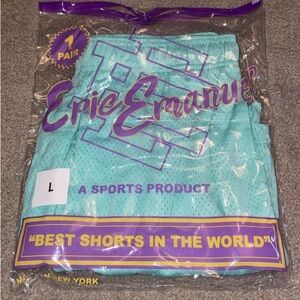 Eric Emanuel Turquoise Mesh Shorts
